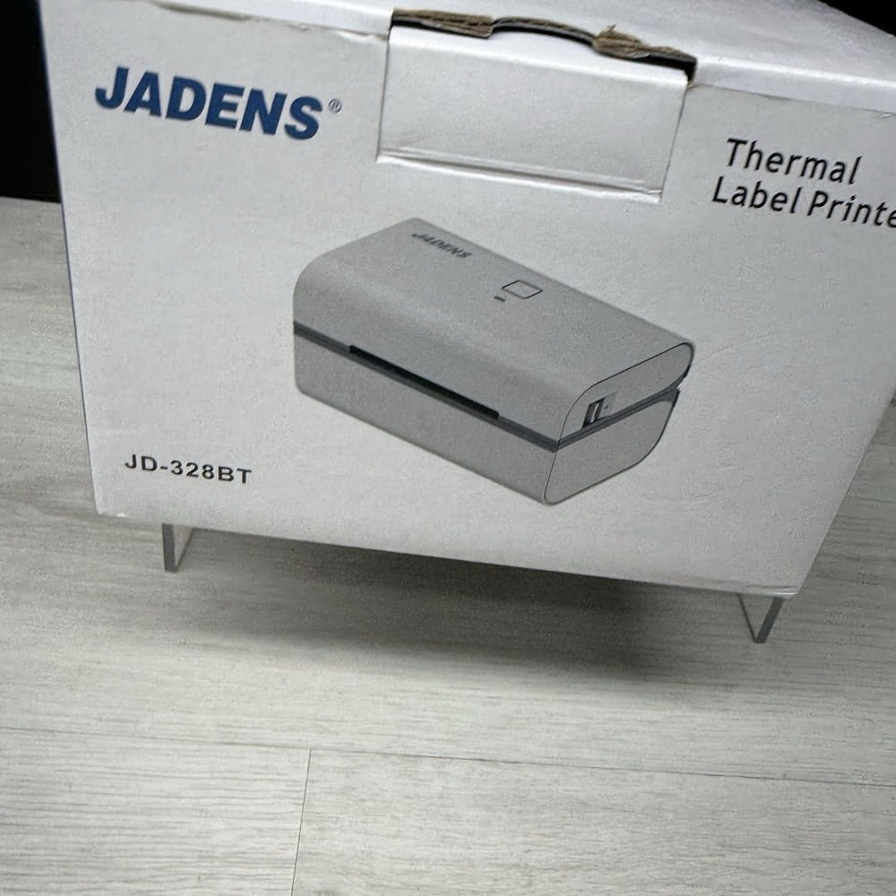 Jadens White Bluetooth Thermal Shipping Label Printer JD-328BT  Brand New